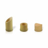 Demi-tube bambou "Tamago" Par 20 unités L: 5,5 cm x l: 5,8 cm x H: 4,2 cm x P: 33,7 g