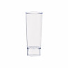Verre plastique PS transparent Par 6 unités L: 3,5 cm x H: 9,1 cm x P: 14,67 g