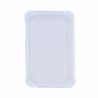 Assiette rectangulaire en carton recyclé blanc Par 100 unités L: 13 cm x l: 20 cm x P: 5,14 g