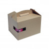 Boîte carton kraft avec poignée "LunchNGo" Par 25 unités L: 30 cm x l: 20 cm x H: 17,5 cm x P: 158 g