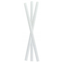 Chalumeau papier blanc pour smoothie Par 500 unités L: 0,8 cm x l: 0,8 cm x H: 19,7 cm x P: 1,6 g