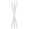 Chalumeau papier blanc pour smoothie Par 500 unités L: 0,8 cm x l: 0,8 cm x H: 19,7 cm x P: 1,6 g