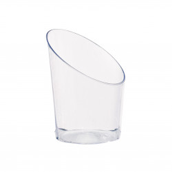 Verrine plastique transparente "Pia" Par 15 unités L: 4,5 cm x l: 4 cm x H: 5,8 cm x P: 7 g