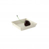 Barquette carrée en bois "Samouraï" Par 20 unités L: 7 cm x l: 7 cm x H: 1,5 cm x P: 5 g