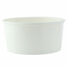 Saladier rond en carton blanc "Buckaty" Par 45 unités L: 15 cm x l: 12,8 cm x H: 7,5 cm x P: 18,63 g