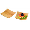 Mini assiette bambou carrée lisse "Krabi" Par 24 unités L: 6 cm x l: 6 cm x P: 6,5 g