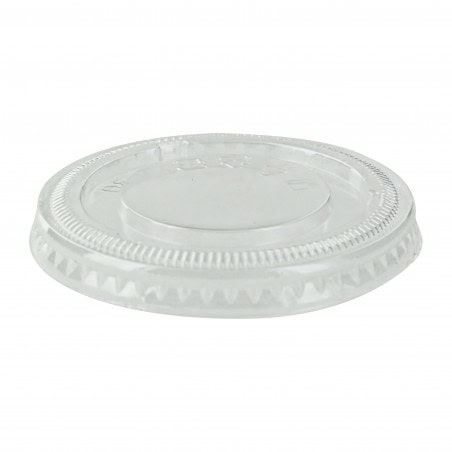 Couvercle PET plat transparent Par 125 unités L: 6,2 cm x P: 1,1 g Couvercle PET plat transparent Par 125 unités L: 6,2 cm x P: 1,1 g