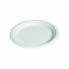 Assiette ronde blanche en pulpe Par 25 unités L: 23 cm x l: 23 cm x P: 15 g