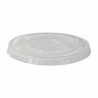 Couvercle PET transparent plat Par 100 unités L: 9,5 cm x H: 1 cm x P: 2,8 g