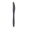 Couteau plastique PS noir "Majesty" Par 100 unités L: 19,2 cm x P: 4,4 g