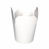 Pot carton blanc base ronde fermeture à fente Par 50 unités L: 8 cm x l: 8,5 cm x H: 9,3 cm x P: 13,5 g