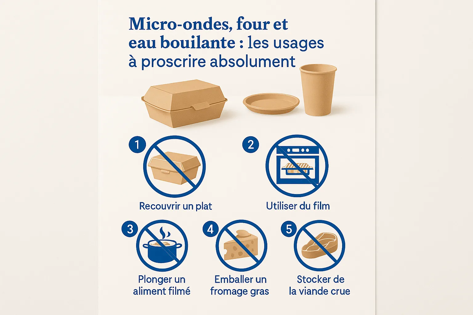 Infographie : Micro-ondes, four et eau bouillante : les usages à proscrire absolument