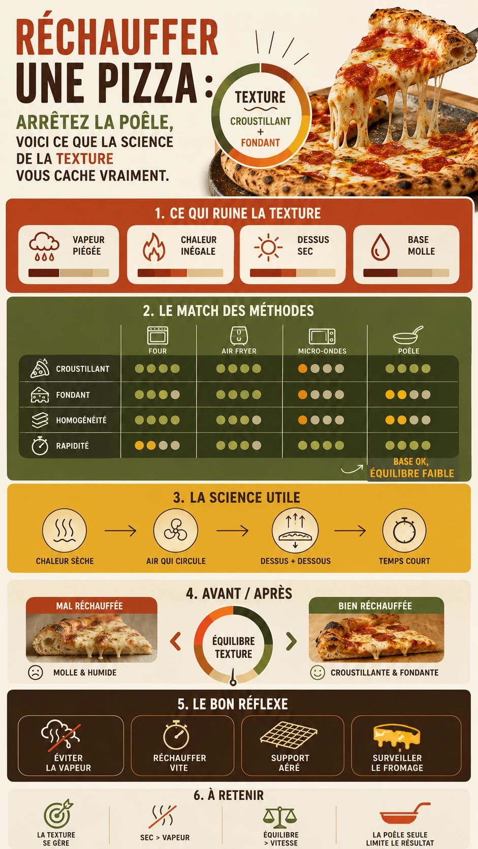 procedure rechauffage pizza