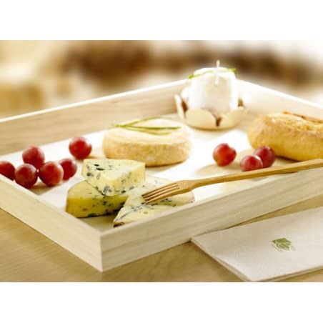 Plateau repas en plastique vert transparent de notre vaisselle jetable pour  traiteur.