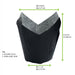 Caissette de cuisson tulipe en papier noir ingraissable - Ø base 3 cm - H 6 cm - 120 unités