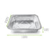Barquette rectangulaire en aluminium refermable - 3100 ml - 31,8 cm x 26,4 cm x 6 cm - dimensions