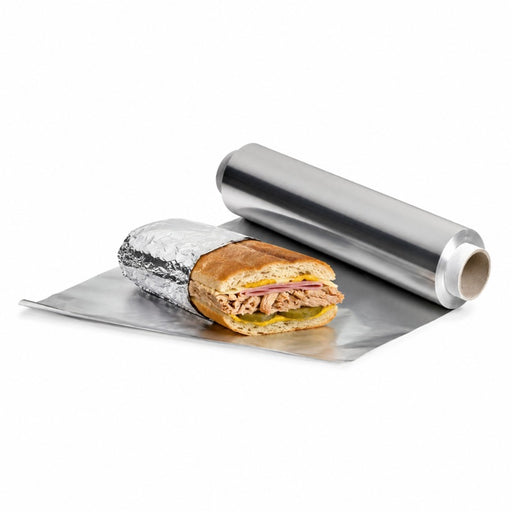 Rouleau de film aluminium de 10 microns 45 cm de large et 200 m de long 300x500mm H100mm - 3Pcs