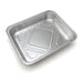 Barquette rectangulaire en aluminium gastronorme 1/2 - 2100 ml - 32 cm x 26 cm x 4,4 cm