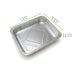 Barquette rectangulaire en aluminium gastronorme 1/2 - 2100 ml - 32 cm x 26 cm x 4,4 cm - dimensions