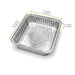 Barquette rectangulaire en aluminium gastronorme 1/2 - 3000 ml - 32,2 cm x 26 cm x 5,8 cm - dimensions