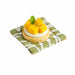 Mini assiette carrée tressée en bambou "Ise" - 5 cm x 5 cm - 20 unités