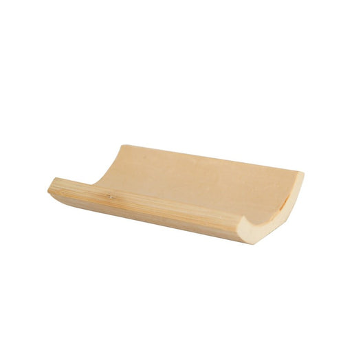 Mini plat bambou lisse "Yaki" 10 x 4 cm - 10 unités