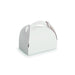 Boîte pâtissière carton blanche avec anse 20 x 20 x 18 cm - 50 unités