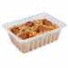 Barquette plastique PS translucide rectangulaire  111x87mm H43mm 250ml - 250 Pcs