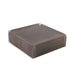 Carré rainé carton décor bois double face+Couv. PET 20,32 x 20,32 cm H 6,35 cm - 50 unités