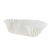 Caissette papier ovale blanche 6 x 1,7 cm H 1,5 cm - 1000 unités