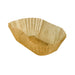 Caissette papier de cuisson ovale brune siliconée 17,5 x 13 x 3,8 cm - 100 unités