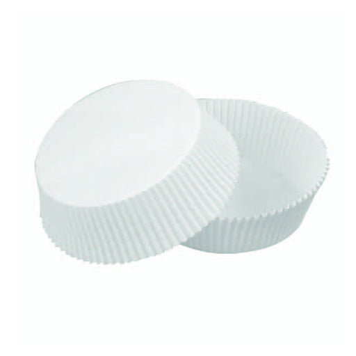Caissette papier de cuisson ronde blanche siliconée - Ø 3,8 cm - 100 unités