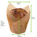 Caissette de cuisson forme tulipe en papier brun siliconé - 16 cm x 16 cm x 8,5 cm - 100 unités