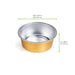 Ramequin rond en aluminium doré - 125 ml - Ø 8,4 cm - H 3,5 cm - dimensions
