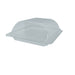 Boite plastique transparente avec couvercle charnière 15 cm x 14 cm H 5,7 cm - 300 unités