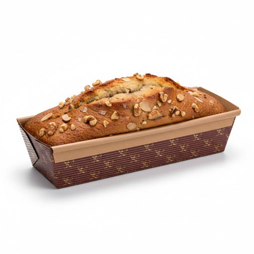 Moule cuisson carton micro-cannelé brun 18,8 cm x 5 cm x 4,8 cm - 300 unités