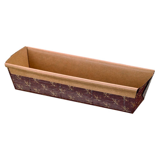Moule cuisson carton micro-cannelé brun 18,8 cm x 5 cm x 4,8 cm - 300 unités