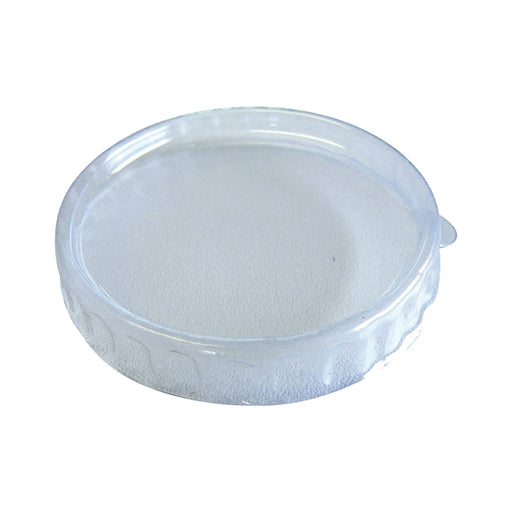 Couvercle plate en plastique transparent - 100 unités