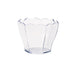 Mise en bouche plastique PS vert transparente forme fleur "Deva" 60 ml 6 cm x 5,5 cm x 4,7 cm - 12 unités