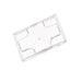 Couvercle PS transparent "Kara" 5,5 cm x 5,5 cm x 0,2 cm - 24 unités