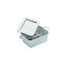 Mini marmite plastique PS argentée avec couvercle "Loukia" 9,5 cm x 5,3 cm x 3,5 cm - 24 unités