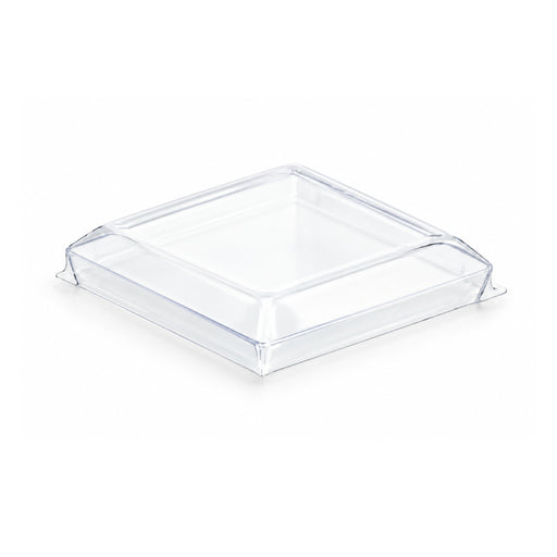 Couvercle PET transparent carré plat "Taiti" 4,6 cm x 4,6 cm x 1 cm - Compatible avec 209MBTAITI, 209MBTAITIB, 209MBTAITIN, 209MBTAITIV - 200 unités
