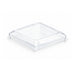Couvercle PET transparent carré plat "Taiti" 4,6 cm x 4,6 cm x 1 cm - Compatible avec 209MBTAITI, 209MBTAITIB, 209MBTAITIN, 209MBTAITIV - 200 unités