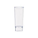 Verre plastique PS transparent, 55ml Ø 3,5 cm H 9,1 cm - 6 unités