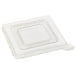 Couvercle Zeno transparent plat et carré PET 7,5 cm x 7,5 cm H 0,6 cm - 200 unités