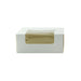 Boîte pâtissière carton blanc avec couvercle attaché à fenêtre 10 cm x 10 cm x 4 cm - 420 unités