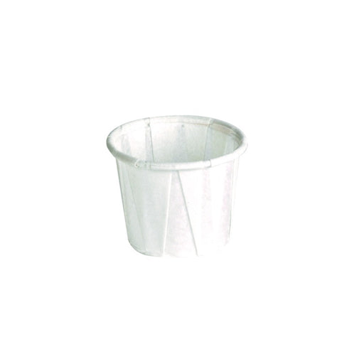 Pot papier plissé blanc 14 ml - Ø 2,6 cm - H 2,8 cm - 250 unités