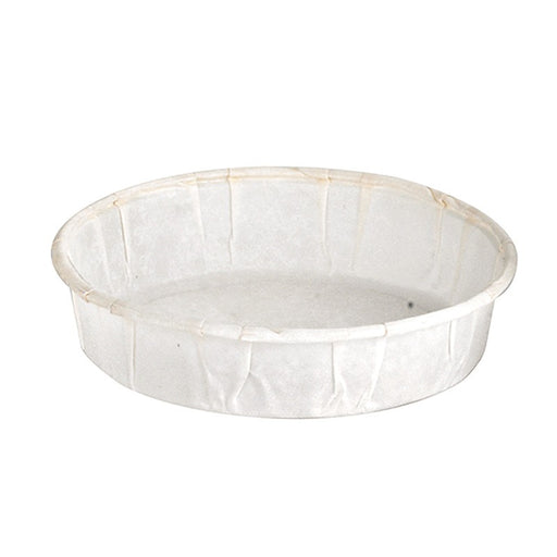 Pot papier plissé blanc 30 ml - Ø 5,7 cm - H 3 cm - 250 unités