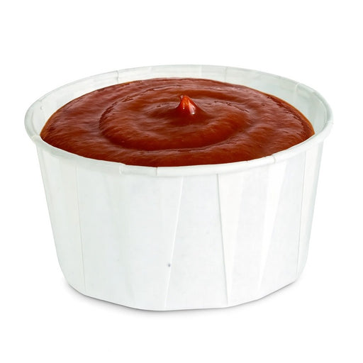 Pot papier plissé blanc 118 ml - Ø 7 cm - H 4,2 cm - 250 unités