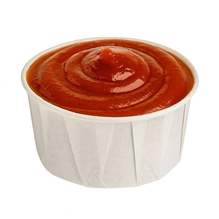 Pot papier plissé blanc 150 ml - Ø 8 cm - H 4 cm - 250 unités